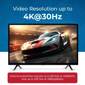 4K@30Hz 1x4 HDMI™ Extender Splitter (Loop) - 230ft (cat6)-HD14-EX165-K - view 6