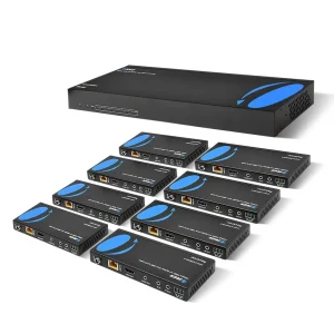 4K HDBaseT 1x8 HDMI™ Extender Splitter (Loop, Bi-IR) - 400ft (Cat6) (UHD18-EXB400-K)
