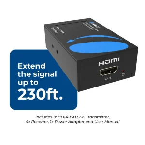 1080p 1x4 HDMI™ Extender Splitter (Loop) - 230ft (cat6)-HD14-EX132-K - view 10