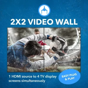 4K 1-In-4-Out USB-C & HDMI™ Video Wall Controller-UHD-202VW - view 4