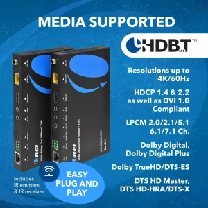 4K HDBaseT HDMI™ Extender (ARC, LAN & KVM) - 330ft (cat6)-UHD-EXB330AUR-K - view 7