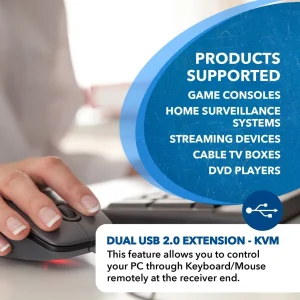 4K HDBaseT HDMI™ Extender (ARC, LAN & KVM) - 330ft (cat6)-UHD-EXB330AUR-K - view 8