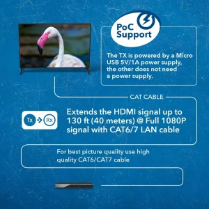 1080p HDMI™ Extender - 130ft (cat6)-EX-130C - view 4