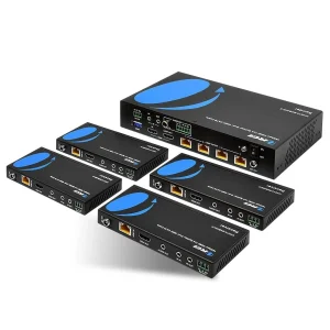 4K HDBaseT 1x4 HDMI™ Extender Splitter (Loop) - 400ft (cat6) - UHD14-EXB400-K
