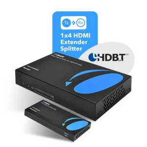 4K HDBaseT 1x4 HDMI™ Extender Splitter (Loop) - 400ft (cat6) - UHD14-EXB400-K - view 2