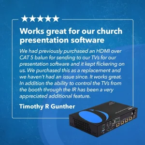 4K HDBaseT 1x4 HDMI™ Extender Splitter (Loop) - 400ft (cat6) - UHD14-EXB400-K - view 9