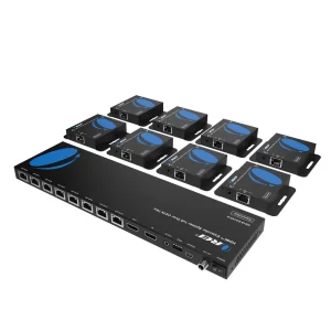 4K@30Hz 1x8 HDMI™ Extender Splitter (Loop) - 230ft (cat6)-HD18-EX165-K