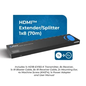 4K@30Hz 1x8 HDMI™ Extender Splitter (Loop) - 230ft (cat6)-HD18-EX165-K - view 10