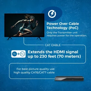 4K@60Hz HDMI™ Extender (IR) - 230ft (Cat6) (UHD-IPC230-K) - view 4