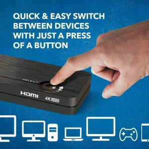 Ultra HD 4K 3x1 HDMI KVM Switch Keyboard & USB Peripheral Control (UKM-301C) - view 4