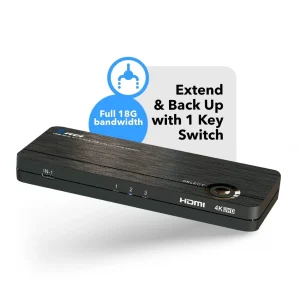 Ultra HD 4K 3x1 HDMI KVM Switch Keyboard & USB Peripheral Control (UKM-301C) - view 8