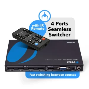 1080p 4-port HDMI™ Seamless Switch w/ Multi Viewer (Audio Extract) - HD-401MV - view 2