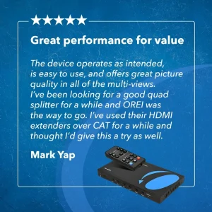 1080p 4-port HDMI™ Seamless Switch w/ Multi Viewer (Audio Extract) - HD-401MV - view 9