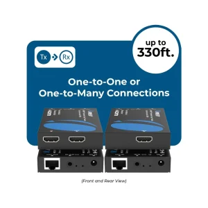 1080p HDMI™ Extender (Over IP, Loop, IR) - 330ft (cat6)-HD-EXM330-K - view 2