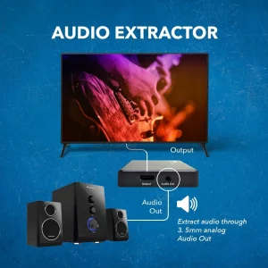 4K@60hz 4-port HDMI™ Switch (Audio Extract)-UHD-401 - view 3