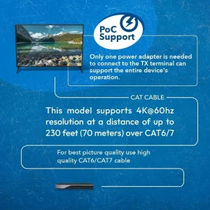 4K HDBaseT HDMI™ Extender (Loop) - 230ft (cat6)-EX-230UHD - view 5