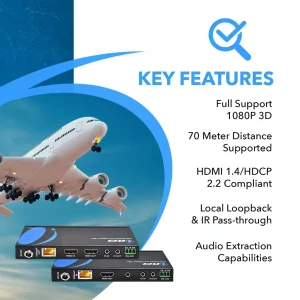 4K HDBaseT HDMI™ Extender (Loop) - 230ft (cat6)-EX-230UHD - view 7