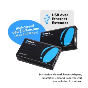 USB2.0 Extender (USB-B to USB-A) - 165ft (cat6)-USB-EX165-K - view 8