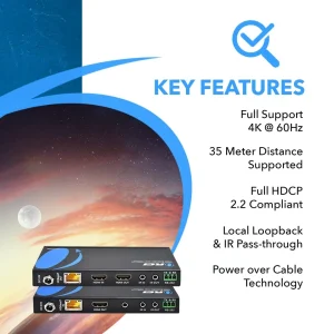 4K HDBaseT HDMI™ Extender (Loop) - 115ft (cat6)-EX-115UHD-K - view 7