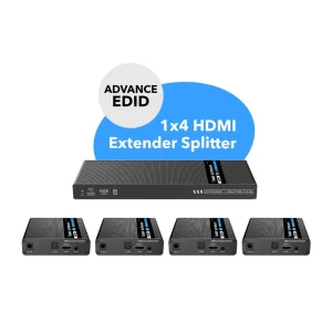 4K@60hz 1x4 HDMI™ Extender Splitter (Loop) - 230ft (cat6)-UHD14-IPC230-K - view 7