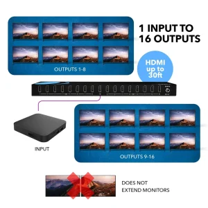 4K@60Hz 1x16 HDMI™ Splitter-UHDS-1016 - view 2
