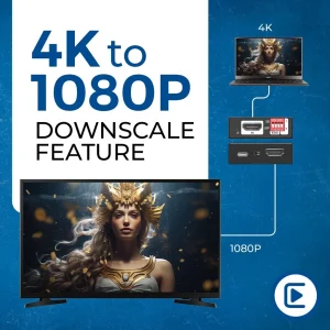 4K HDMI Signal Manager Supports HDMI 2.0, HDCP 2.3 - Downscale from 4K to 1080p (XD-3000) - view 3