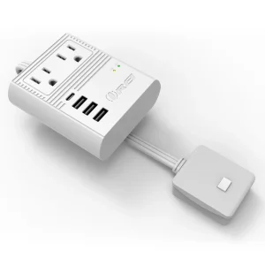 World Travel Adapter Plug International- All in One- 3 USB- Compact Design (M8 Max)