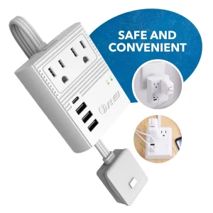 World Travel Adapter Plug International- All in One- 3 USB- Compact Design (M8 Max) - view 3