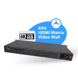 4K@60hz 4x4 HDMI™ Matrix w/ Video Wall (Seamless, Audio Extract)-UHD-404VW - view 2