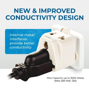 South Africa, Botswana Travel Adapter - 2 in 1 - Type M - Compact Design (DB-10L) - view 12