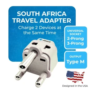 South Africa, Botswana Travel Adapter - 2 in 1 - Type M - Compact Design (DB-10L) - view 7