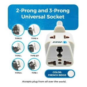 South Africa, Botswana Travel Adapter - 2 in 1 - Type M - Compact Design (DB-10L) - view 8