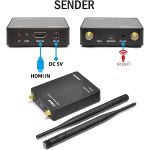 Wireless HDMI Transmitter & Receiver Extender Upto 300 Feet -1080P @50/60 Hz-IR Support (WHD-330-K-B) - view 3