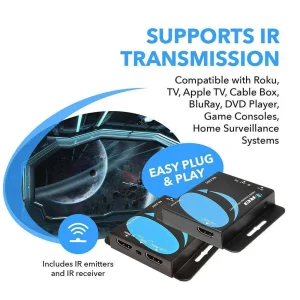 4K@30hz HDMI™ Extender (Loop, IR) - 130ft (cat6)-EX-230C - view 6