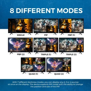 4K@30hz 4-port HDMI™ Seamless Switch w/ Multi Viewer (Audio Extract)-HDS-401MV - view 4