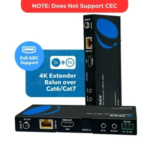 4K HDBaseT HDMI™ Extender (ARC) - 230ft (cat6)-UHD-EXB230AR-K - view 2