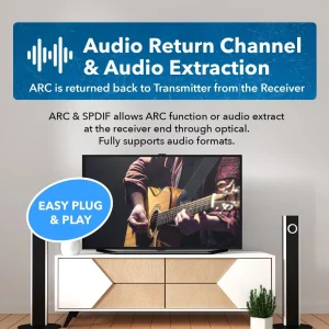 4K HDBaseT HDMI™ Extender (ARC) - 230ft (cat6)-UHD-EXB230AR-K - view 6