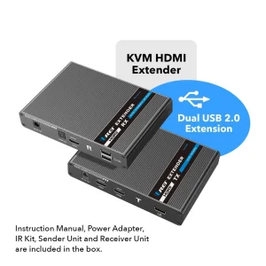 4K KVM HDMI Extender Over CAT6/CAT7 Cable Up to 230 Ft Keyboard & Mouse Over Network (UHD-IPC230-KVM) - view 8