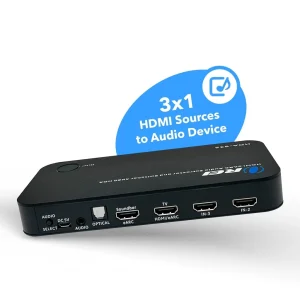 Dual HDMI eARC Audio Extractor 4K@60Hz with Optical Port & 3.5mm jack, 18Gbps bandwidth (HDA-935) - view 2