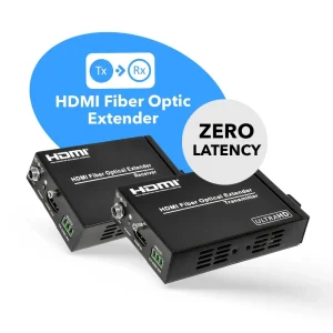4K HDMI Extender Balun Over Fiber Optics Cable up to 1Km (3300 Feet), Supports IR, RS-232 (HDS-FO-K) - view 3