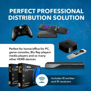 4K@60hz HDMI™ Extender (Loop, Bi-IR, SPDIF) - 230ft (cat6) (UHD-EX230A-K) - view 6
