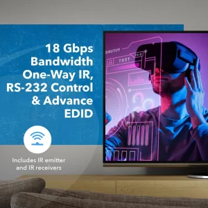 4K@60hz 1x8 HDMI™ Extender Splitter (Loop) - 230ft (cat6)-UHD18-IPC230-K - view 8