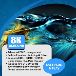 8K 2x2 HDMI™ Matrix (Audio Extract)-BK-202A - view 4