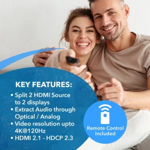 8K 2x2 HDMI™ Matrix (Audio Extract)-BK-202A - view 7