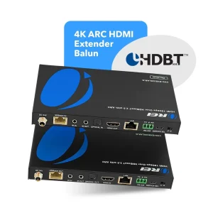 4K HDBaseT HDMI Extender Over CAT6/7 up to 330 Feet, Bi-directional IR, ARC, PoC, RS-232 (UHD-EXB330LAR-K) - view 6