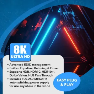 8K 1x2 HDMI™ Splitter (Downscaler, Audio Extract)-BK-102A - view 8