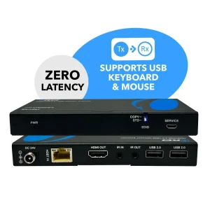 4K HDBaseT HDMI™ Extender (USB2.0, Bi-IR) - 400ft (cat6) (UHD-EXB400UR-K) - view 2