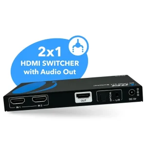 8K 2-port HDMI™ Switch (Audio Extract)-BK-21A - view 2