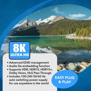 8K 2-port HDMI™ Switch (Audio Extract)-BK-21A - view 4