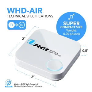 Full HD Wireless HDMI Display Receiver Adapter, 2.4G/5Ghz 4K@60hz Screen Mirroring Solution Miracast (WHD-AIR) - view 5